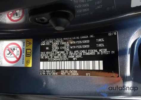 2016 Lexus Rx 350 из США, поврежденный, VIN 2T2ZZMCA4GC012673